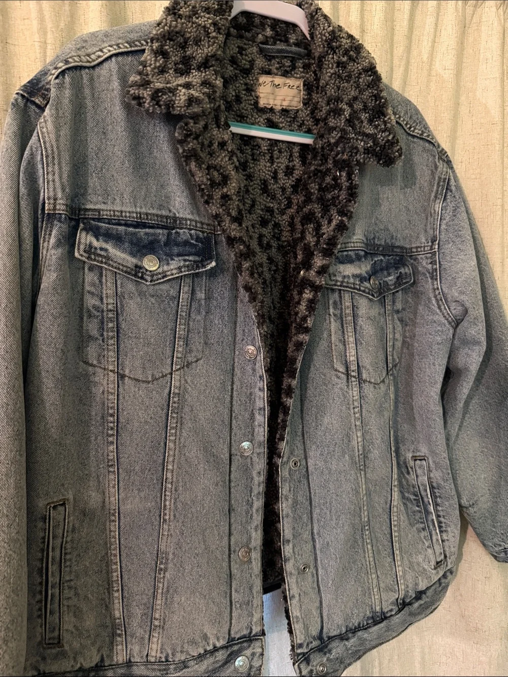 ✨ SALE ✨ Free People Wild Ones Sherpa Denim Jacket